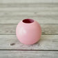 Metal ball flower vase pink