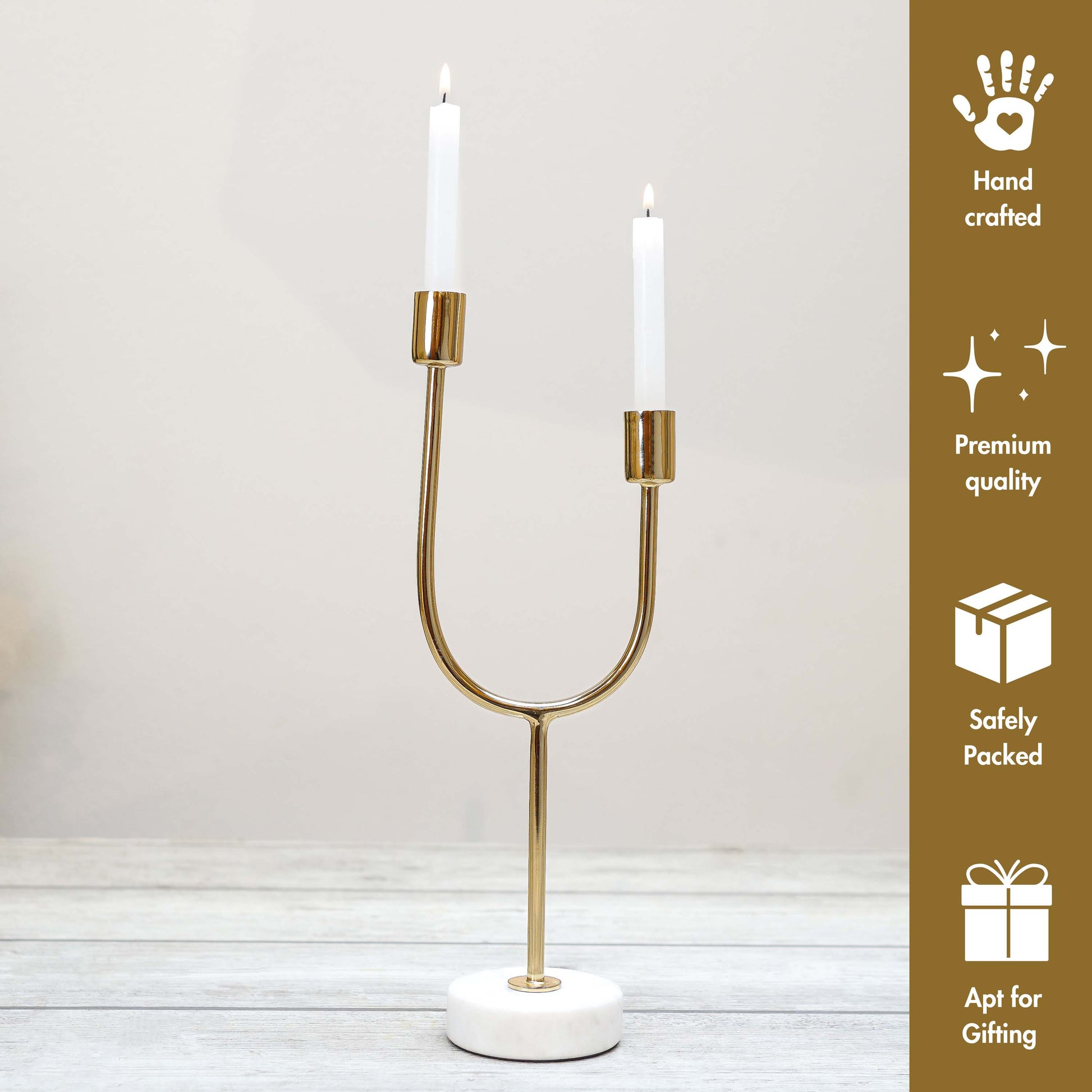 Dual Arc Tapper Candle Holder