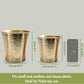 Bucket Planters, Hammered, Gold (Set of 2)