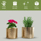 Mini Hammered Planter Set of 2