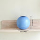 Metal Blue ball flower vase small