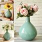 Mist green tall flower vase