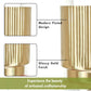 Golden Metal  Fluted Planter- 7.8"