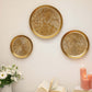 Sunburst Metal Wall Plates, Set of 3