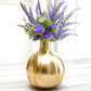 Metal Golden Flower vase