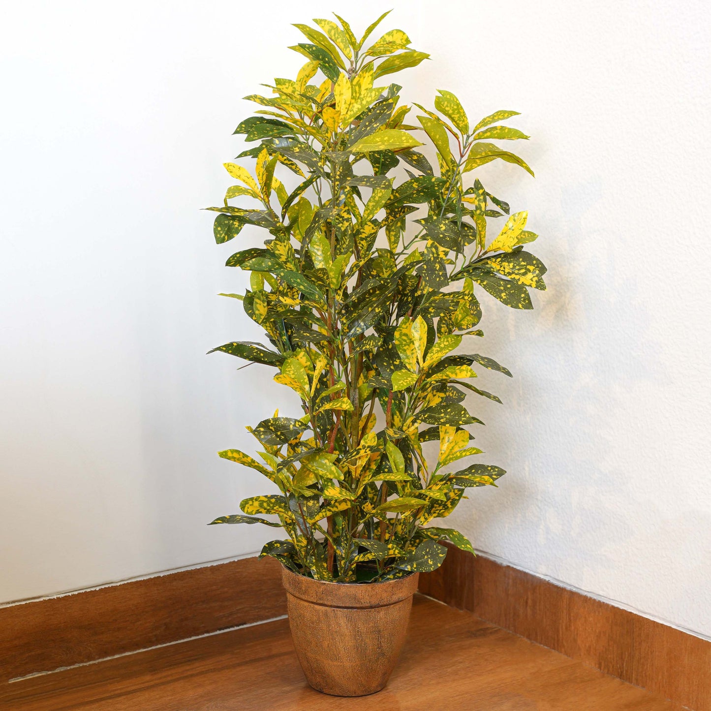 Yellow croton, Artificial Plant