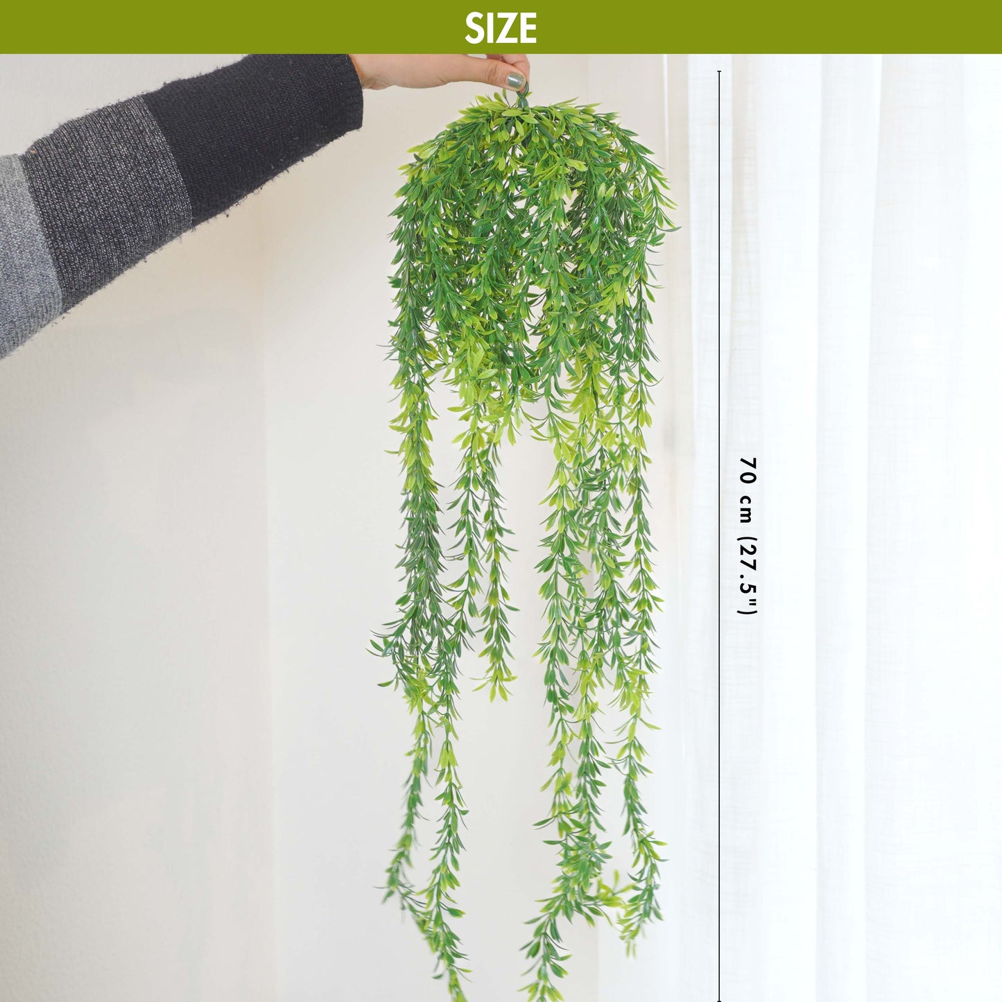 Artificial Cascading Leaf Bliss Plant