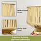 Pedestal Fluted Planter, Gold