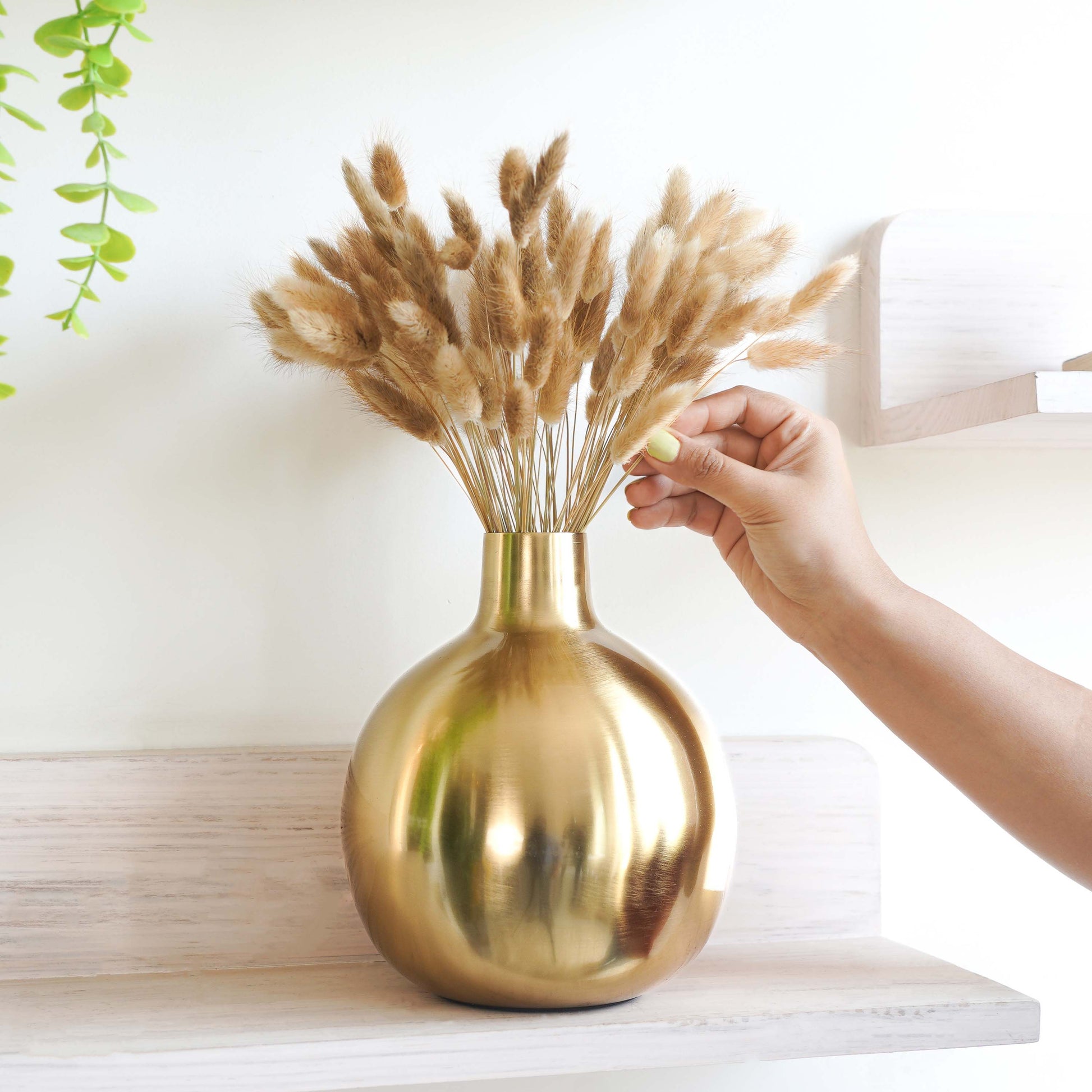 Metal Golden Flower vase