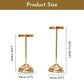 Golden Pillar Candle Holder Set