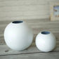 White Ball Flower vase set of 2 