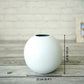 Ball Flower vase white large 