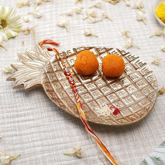 Gold, Pineapple tray for decoration