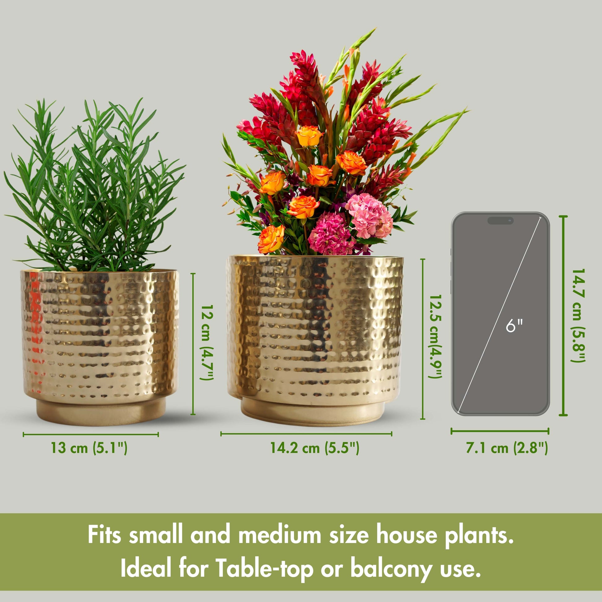 housewarming plants holders set of 2 