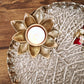 Lotus Leaf Pooja Thaali, Gold 