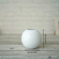 White Ball Flower vase Small