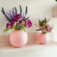 Ball Flower vase pink set of 2 