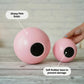 Ball Flower vase pink set of 2 