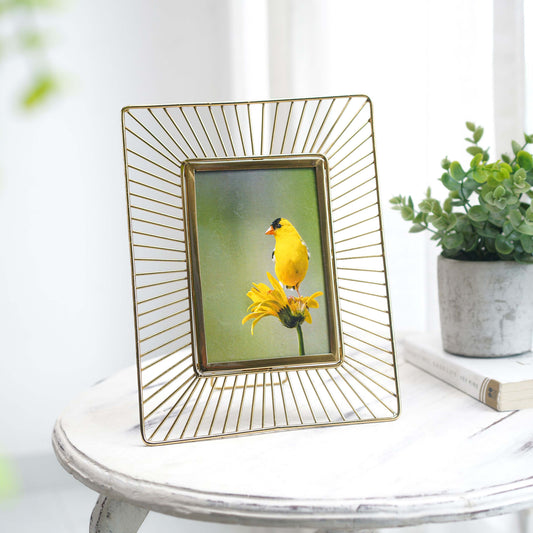 Golden Sun Ray Photo Frame - 4x6