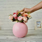 Artificial flowers and vase Pink