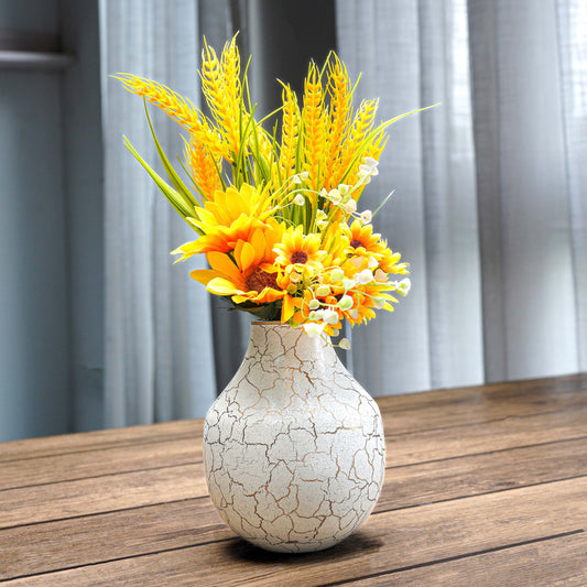 Behoma Metal Flower Vase, Small