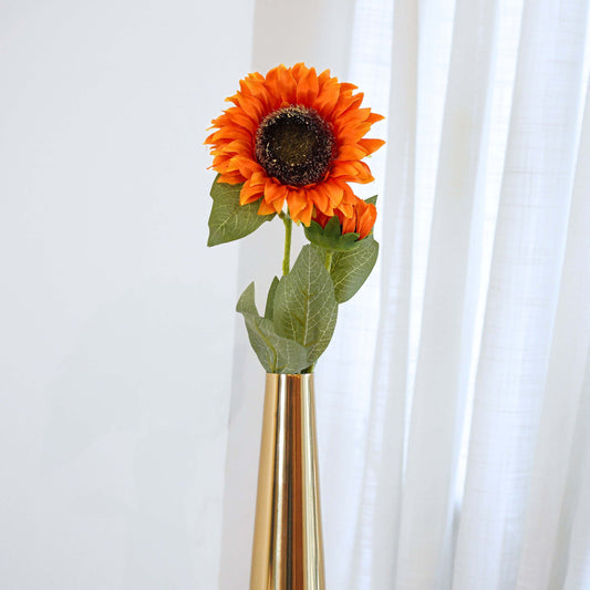 Orange Sunflower Stick (Faux Flower)