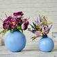 Ball Flower vase blue set of 2 