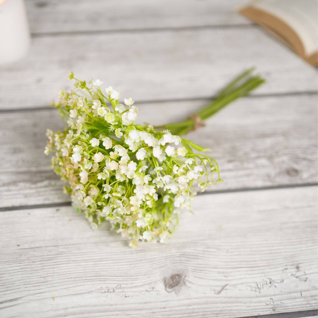 Metal Flower vases with flower  