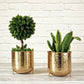  Hammered Leaf Planter Pot, Set of 2 