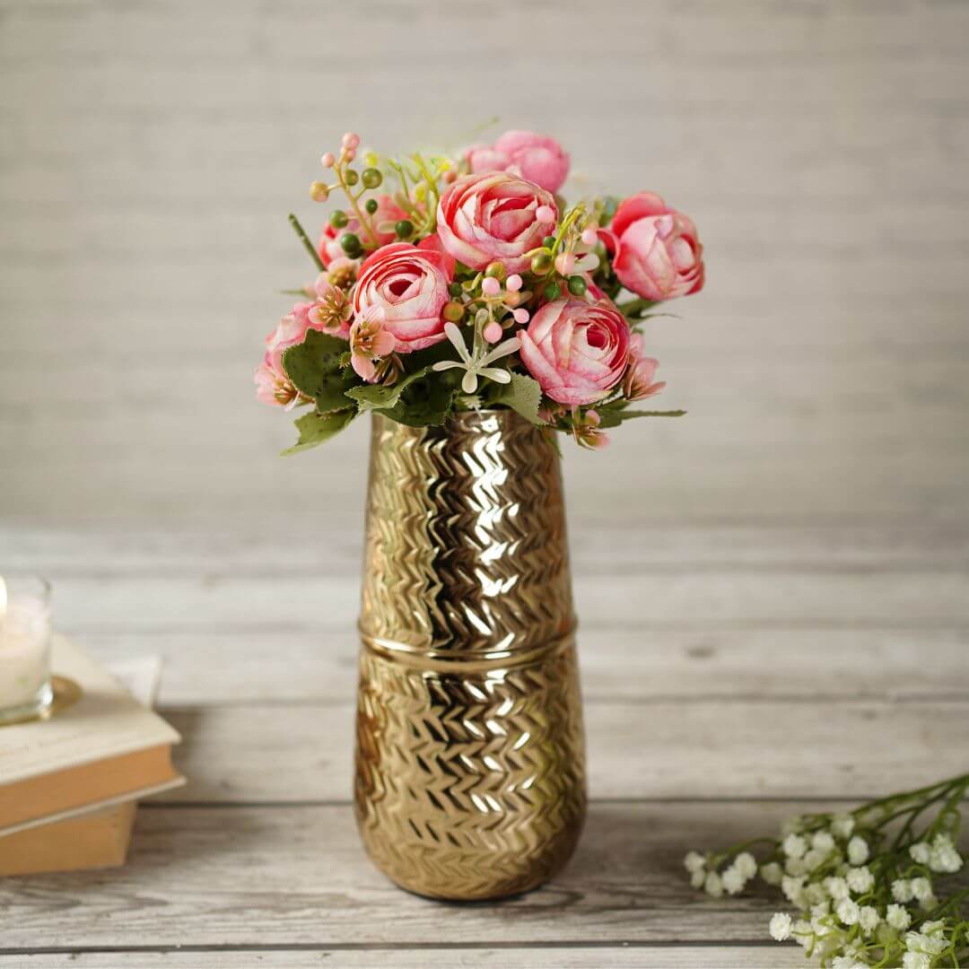 Metal vase, Gift  for Her, Women's Day Gift