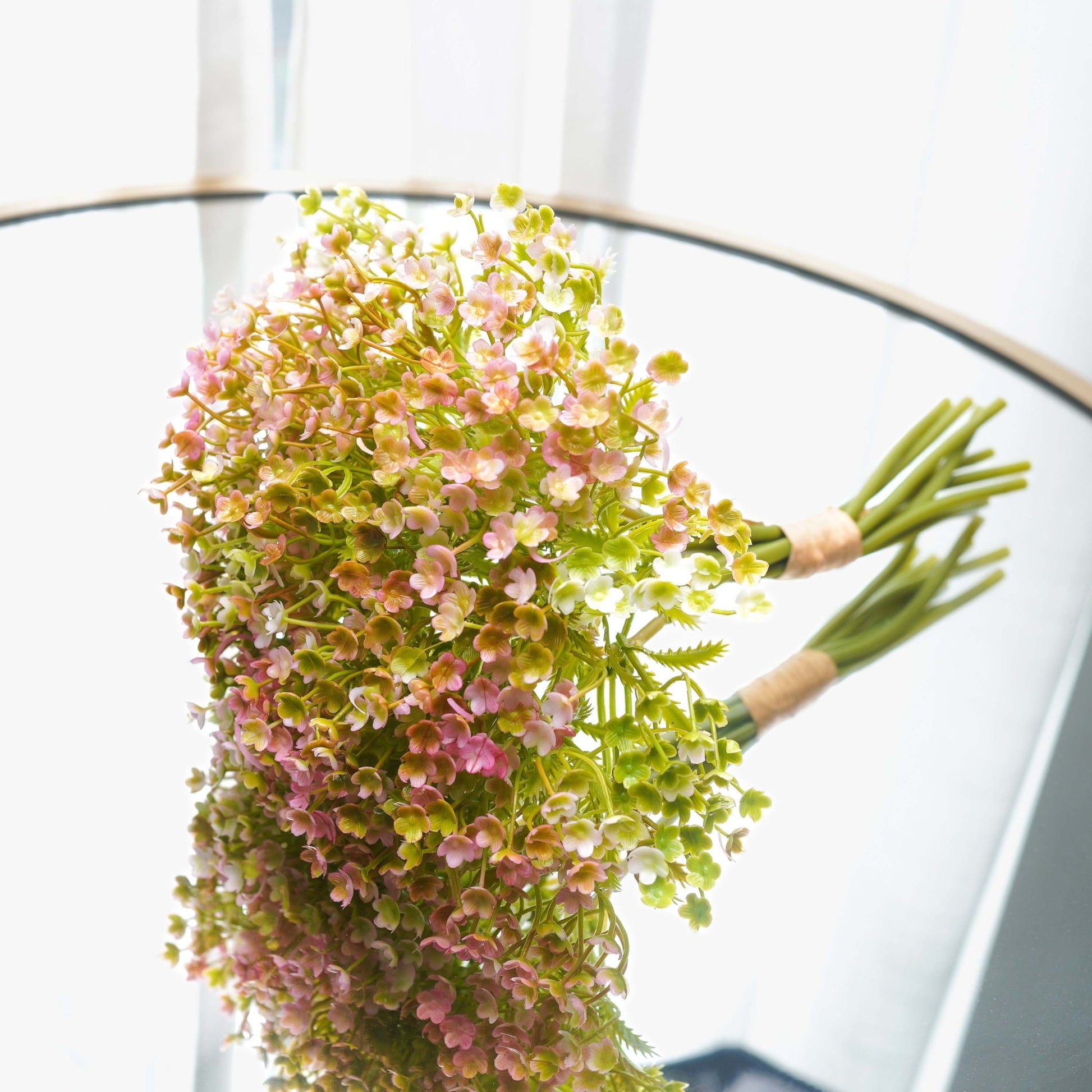 Baby's Breath Bouquet, Pink (Faux flowers) - Behoma