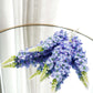 Behoma Combo of Gold Metal Embossed Matki Vase and Lavender Lupine Flowers Bouquet - Behoma