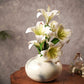 Behoma Metal Bud Flower Vase, Off - white - Set - 5.1'' & 5.3'' - Behoma