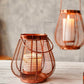 Cage Candle Holder, Copper - 7.2''X 7.08'' - Behoma