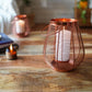 Cage Candle Holder, Copper - 7.2''X 7.08'' - Behoma