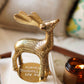 Christmas Reindeer showpiece, Gold, Metal - Behoma