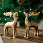 Christmas Reindeer showpiece, Gold, Metal - Behoma