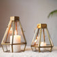 Drop Lantern, Antique Brass - 7.2''X 6.5'' - Behoma