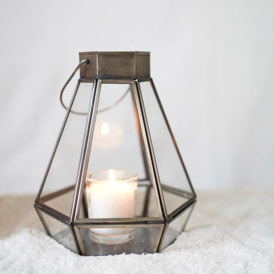 Drop Lantern, Nickel Black - 7.2''X 6.5'' - Behoma