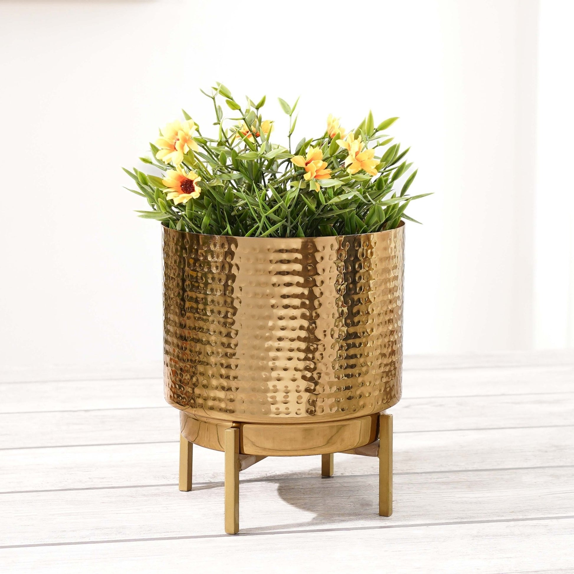 Elegance Metal Planter, Large - Behoma