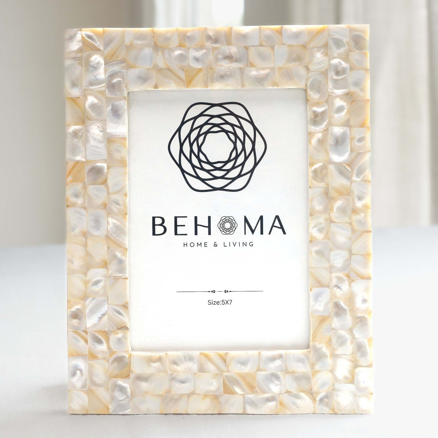 Elegant Pearl Photo Frame - Set of 2 (4x6 and 5x7) - Behoma