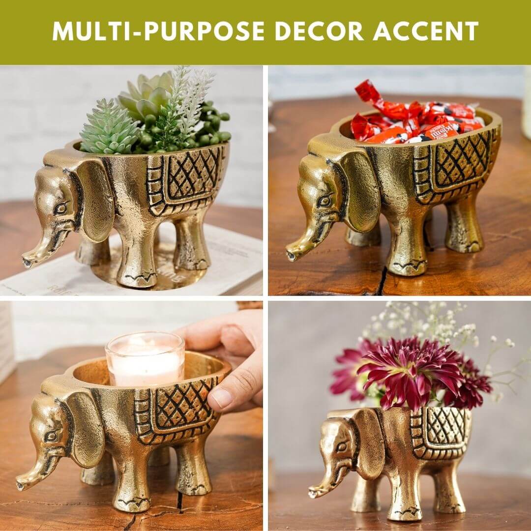 Elephant Metal Decorative Figure - Behoma