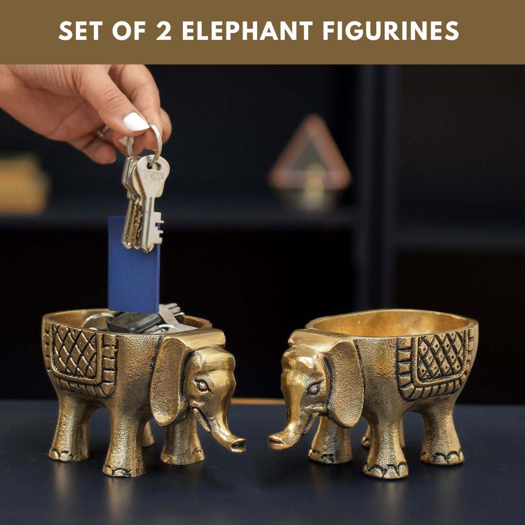 Elephant Metal Decorative Figure Set - Behoma