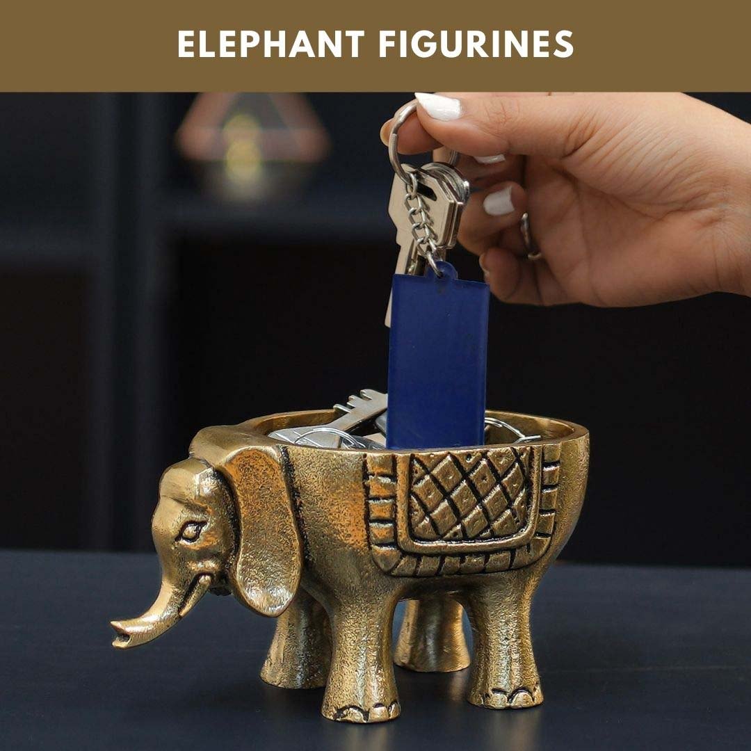 Elephant Metal Decorative Figure Set - Behoma