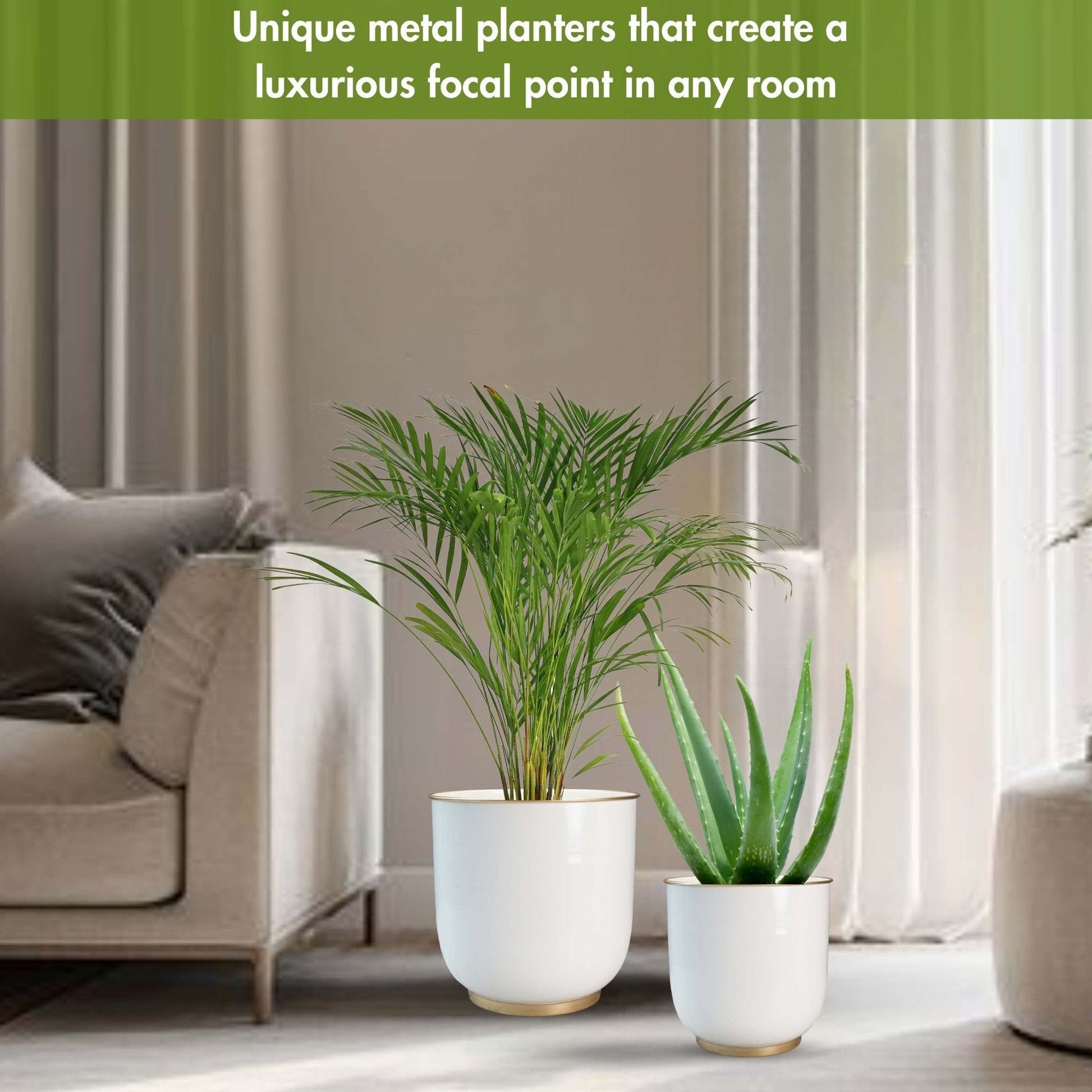 Floor Metal Planters, Set - Behoma