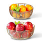 Fruit Basket Bowl, Gold - Set of 2 - Behoma