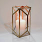 Geometric Lantern, Antique Brass - 6.69''X 3.9'' - Behoma