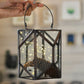 Geometric Lantern, Antique Copper - 6.10''X 6.6'' - Behoma