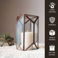 Geometric Lantern, Antique Copper - Set - 8.6'' & 6.6'' - Behoma