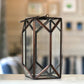 Geometric Lantern, Antique Copper - Set - 8.6'' & 6.6'' - Behoma